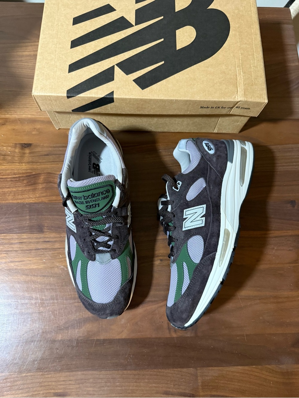 NEW BALANCE 991V2 MADE IN ENGLAND 'ESSENTIALLY OFFBEAT PACK - LICORICE' Size 11